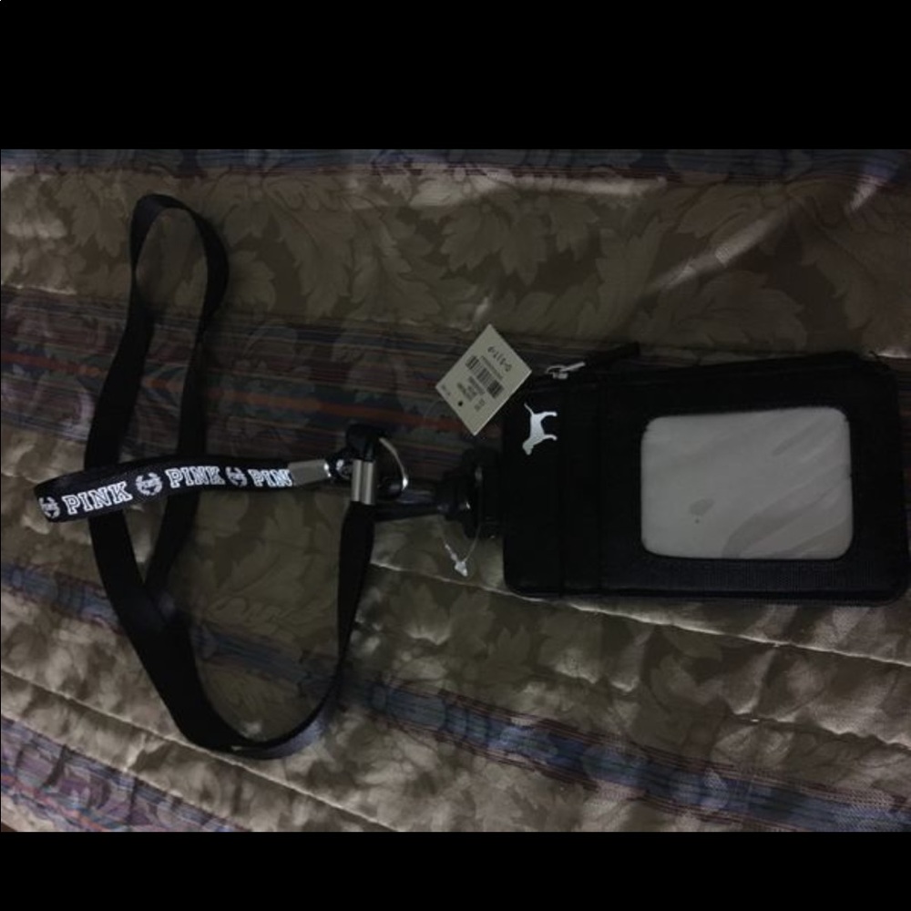 Pink card holder